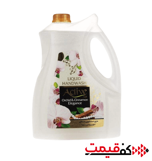 مایع-دستشویی-صدفی-اکتیو-با-رایحه-دارچین-و-ارکیده-3.750لیتر