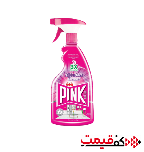 اسپری چند منظوره سطوح پینک غیر اسیدی 750میلی‌لیتر