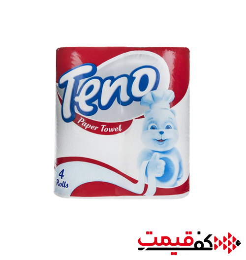 دستمال حوله کاغذی تنو 3لا 4 عددی