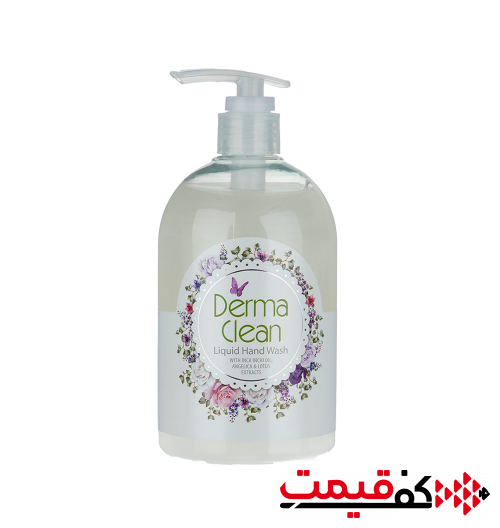 مایع دستشویی صدفی درماکلین آنجلیکا و لوتوس 500میلی‌لیتر