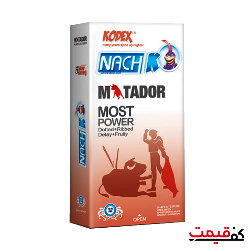 کاندوم خاردار و حلقوی کدکس مدل Matador بسته 12عددی