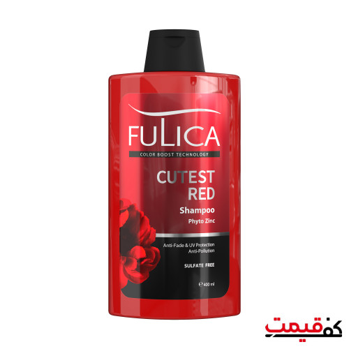 شامپو تثبیت کننده رنگ مو فولیکا مدل CUTEST RED 400 میلی لیتر