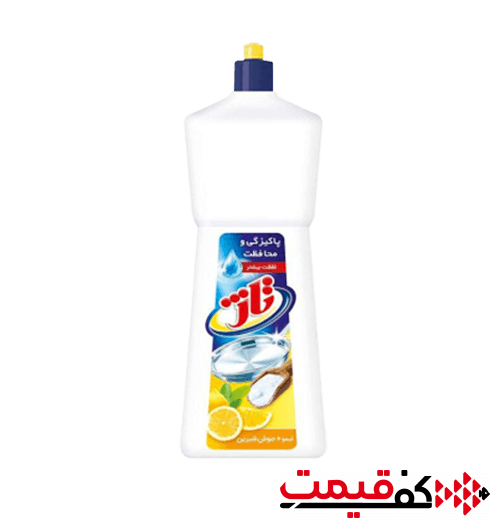 مایع ظرفشویی تاژ با رایحه لیمو و جوش شیرین 1لیتر