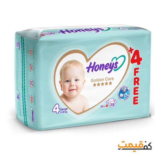 پوشک هانیز سایز 4 38 عددی