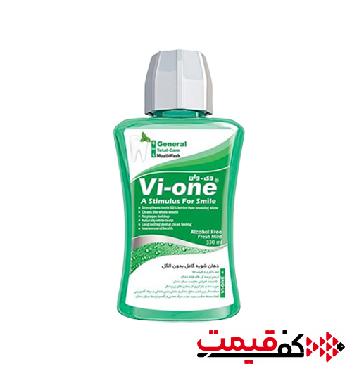 دهان شویه وی وان با رایحه نعناع تازه 330میلیلیتر