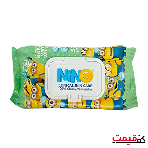 دستمال مرطوب نینو با عصاره کالاندولا معطر 50 عددی
