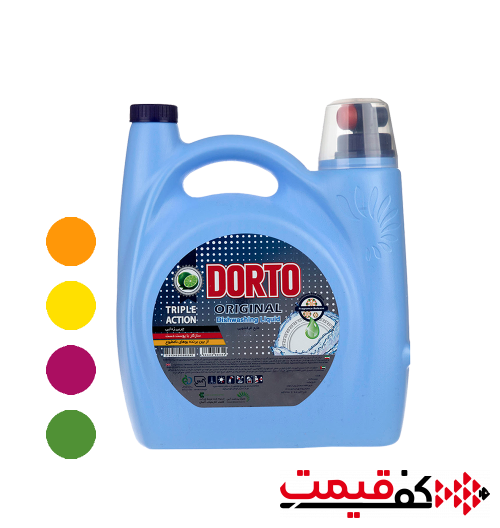 مایع ظرفشویی دورتو 3.750لیتر در 4 رایحه مختلف
