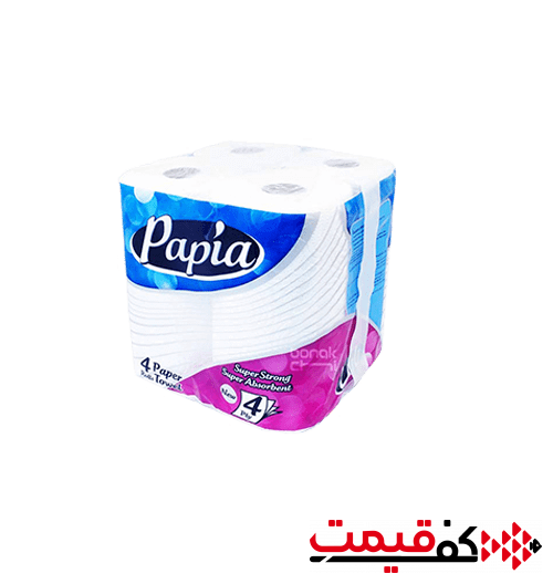 دستمال-حوله-کاغذی-پاپیا-4لا-4عددی