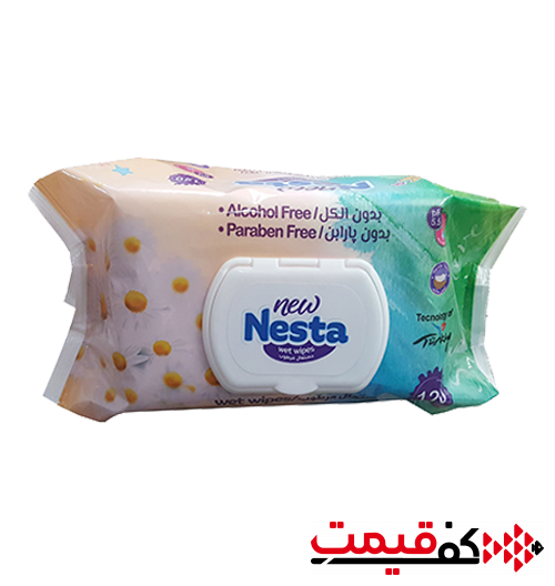 دستمال مرطوب بچه نستا معطر 120 برگ