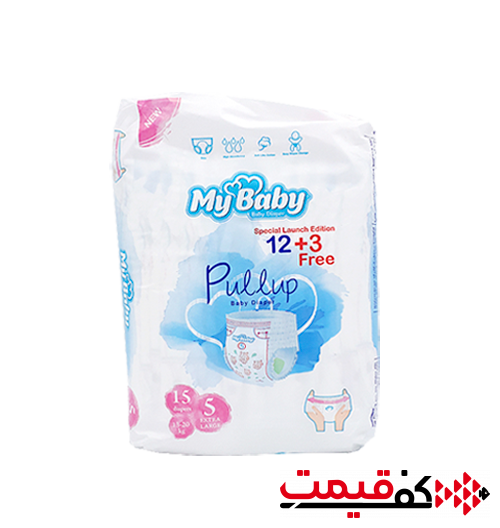 پوشک مای بیبی شورتی سایز 5 15 عددی