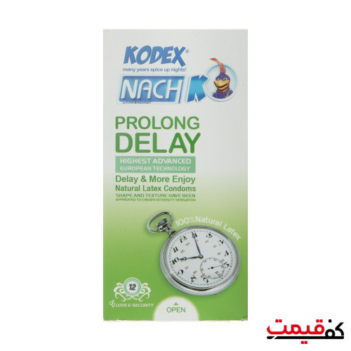 کاندوم کدکس مدل Prolong Delay بسته 12عددی