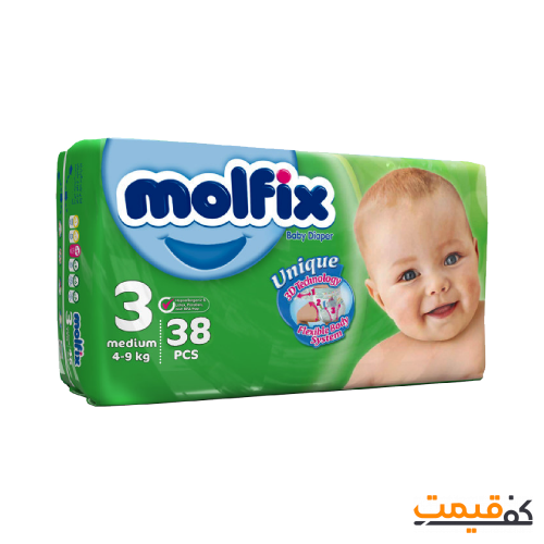 پوشک مولفیکس سایز 3 38 عددی