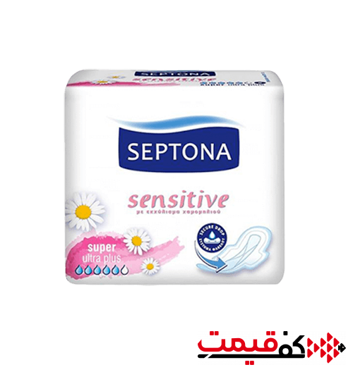 نوار بهداشتی تاشده بزرگ سپتونا sensitive (8 عددی)