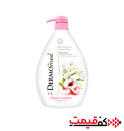 مایع دستشویی درمومد یاسمن و هلو 1,000 میلیلیتر