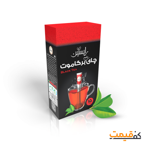 چای سیاه ساشه ای برگاموت رابسین بسته 15 عددی