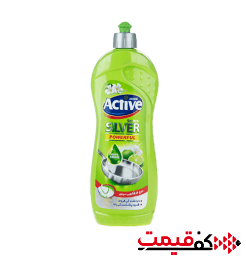 مایع ظرفشویی اکتیو با رایحه گل و لیمو 750 میلیلیتر